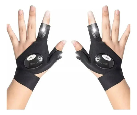 GUANTES CON LINTERNA LED RECARGABLE